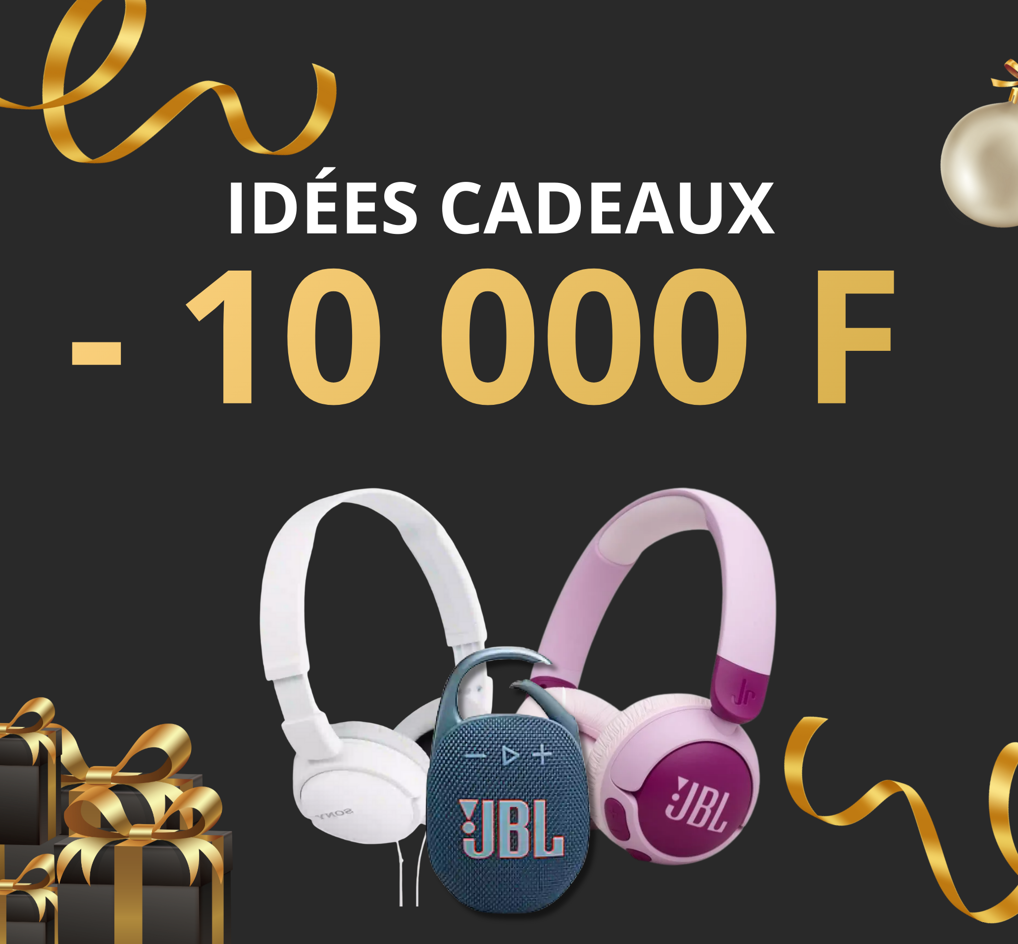 Articles moins de 10 000 WPF - Découvrez notre sélection de produits high-tech et accessoires à petits prix, parfaits pour vos cadeaux de Noël